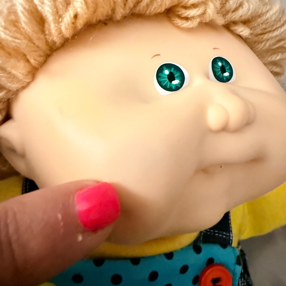 Original vintage, Cabbage Patch kid Doll Complete Set 1990 Hasbro green eyes - Picture 7 of 16